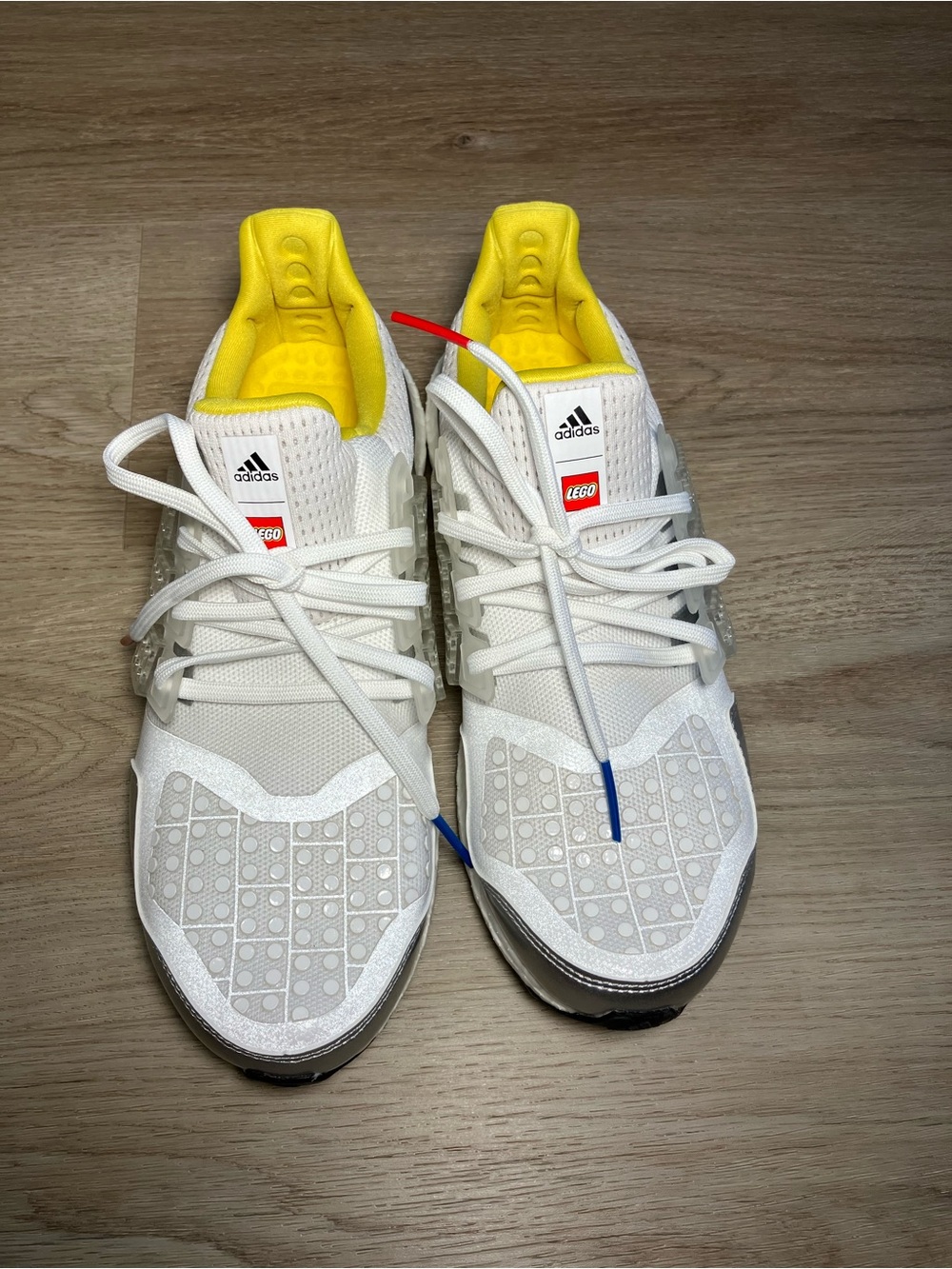 Adidas Ultraboost DNA x LEGO Plates White Yellow FY7690 Men's Size 8